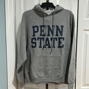 Jerzees Gray Collegiate Sweatshirt Hoodie